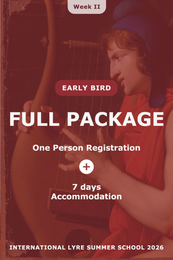 2026 Lyre Summer Camp - Week II - International Lyre Summer School by LyreAcademy.com - Live & Study Together for 7 days - Lessons for Your Level - Access to All Courses - Certificate of Attendance - Hands-on Experience - Communal living - Mediterranean Diet with an Ancient Twist
